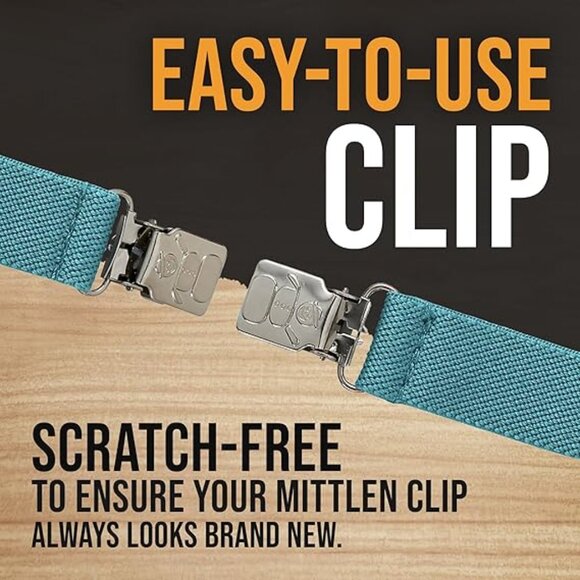 Hold’Em Mitten Glove Clips for Toddler & Kids Extra Tight Grip - Teal - Picture 6 of 6